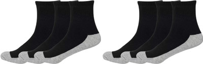 Akeeta Men Solid Ankle Length(Pack of 6)