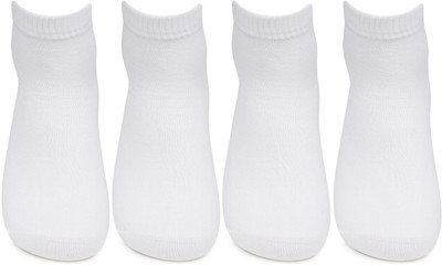 BONJOUR Designer Office/ Business/ Formal Ankle Length Socks for Men Self Design, Solid Ankle Length(Pack of 4)