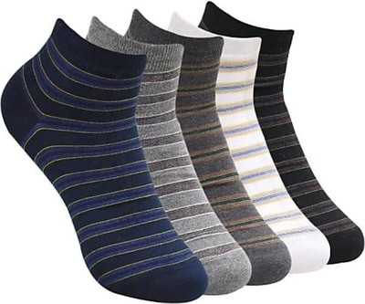 ANISHAN FASHION TRENDING Men Striped Ankle Length(Pack of 5)