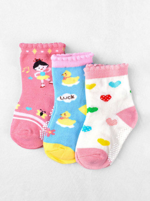 Cuteably Baby Girls Floral Print Ankle Length(Pack of 3)