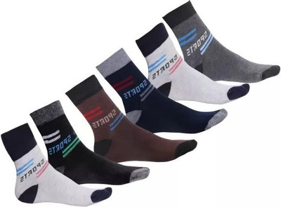 soxsense Men Self Design Ankle Length(Pack of 5)