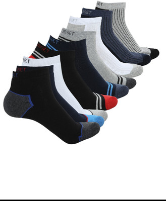 Crusset Men Solid Ankle Length(Pack of 9)