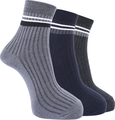 Dollar Men Laser Cut Ankle Length(Pack of 3)