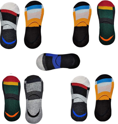 JPT Unisex Color Block, Geometric Print Peds/Footie/No-Show, Low Cut(Pack of 9)