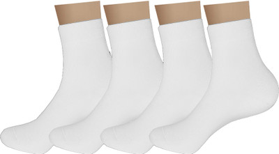 INFISPACE Men & Women Self Design Mid-Calf/Crew(Pack of 4)