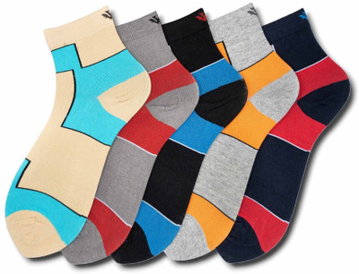 Young Wings Men Self Design Calf Length(Pack of 5)