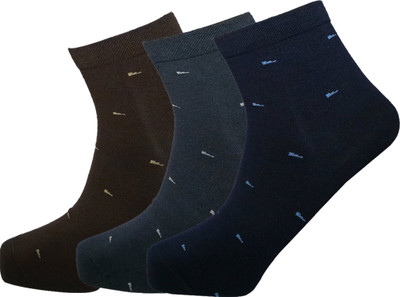 Lux Nitro Men Self Design Ankle Length(Pack of 3)