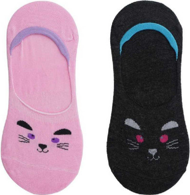 poksi Women Solid Peds/Footie/No-Show(Pack of 2)