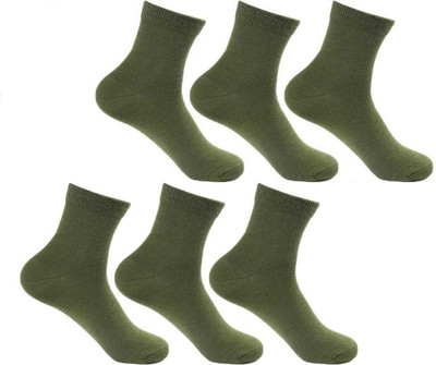 Akeet Trend Men Solid Calf Length(Pack of 6)