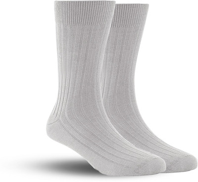 Footprints Men Solid Calf Length(Pack of 2)