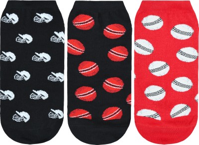 BALENZIA Cricket Lowcut Socks Men Printed Low Cut(Pack of 3)