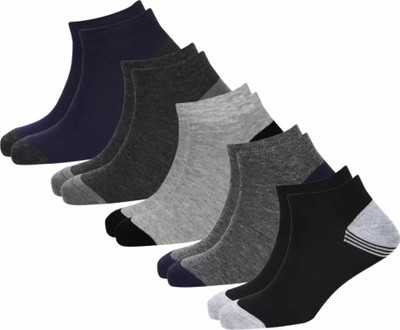 JEMOX Men & Women Self Design Ankle Length(Pack of 5)