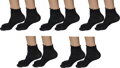 BlackRod Girls Self Design Ankle Length(Pack of 5)