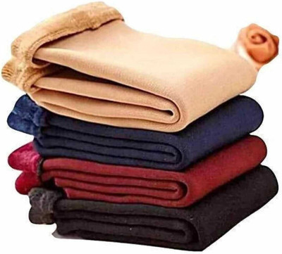 Pirsm Pirsm Women Solid Ankle Length(Pack of 2)