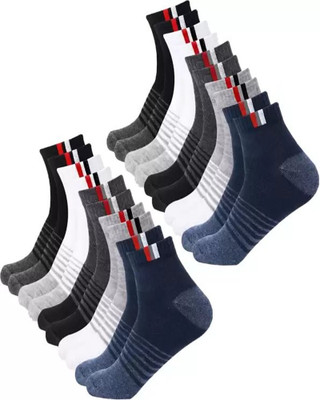 Cavendres Men Self Design Ankle Length(Pack of 10)