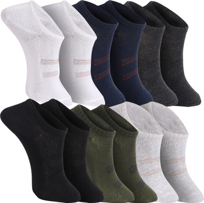 EXCELLION Men & Women Solid Ankle Length(Pack of 12)