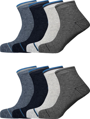 Lux Nitro Men Self Design Ankle Length(Pack of 8)