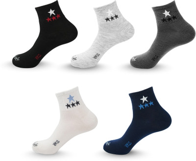 Mojaah Men Solid Ankle Length(Pack of 5)