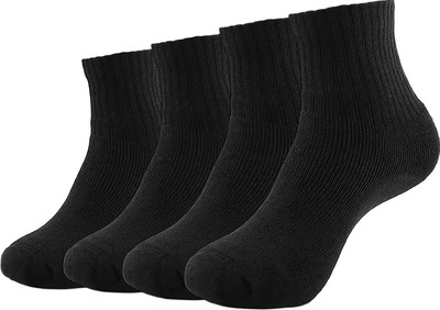 XOALT Unisex Solid Calf Length(Pack of 4)