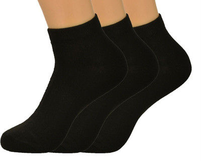 Buyra Men & Women Self Design Ankle Length, Mid-Calf/Crew, Peds/Footie/No-Show(Pack of 3)