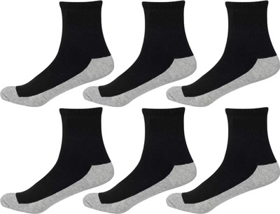 SOCOLOCO Unisex Self Design Ankle Length(Pack of 6)