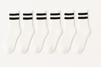 MAMU Men Self Design Mid-Calf/Crew(Pack of 6)