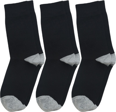 VAPINDIA Men Solid Mid-Calf/Crew, Calf Length(Pack of 3)