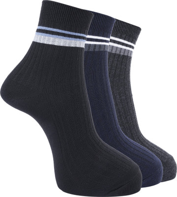 Dollar Men Laser Cut Ankle Length(Pack of 3)