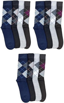 Sunex Men Solid Calf Length(Pack of 12)