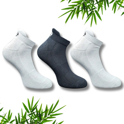ecosync Unisex Solid Ankle Length(Pack of 3)