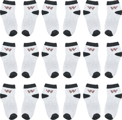 vactly Men & Women Self Design Ankle Length(Pack of 9)