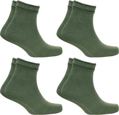 RANDRA Men & Women Solid Ankle Length(Pack of 4)