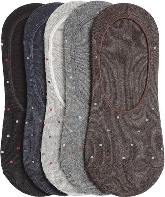 Buyra Men Self Design Peds/Footie/No-Show(Pack of 5)