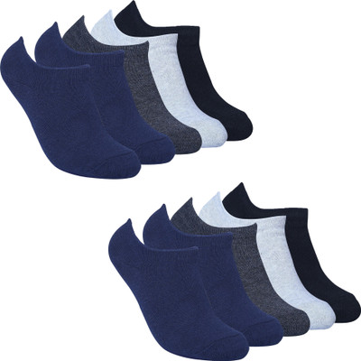 KALKA HOSIERY Men Solid Ankle Length(Pack of 10)
