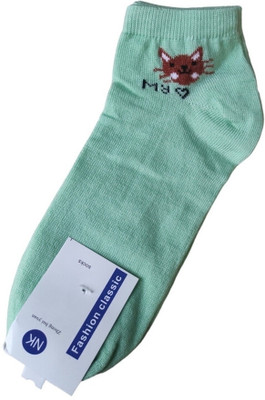LeafBlu Women Graphic Print, Printed, Striped, Self Design Ankle Length, Low Cut, Peds/Footie/No-Show