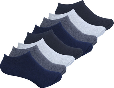 FABdon Men & Women Solid Low Cut(Pack of 8)