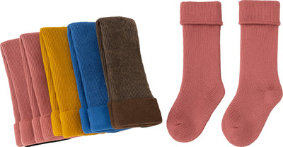 MIKONIKO Boys & Girls Solid Ankle Length(Pack of 6)