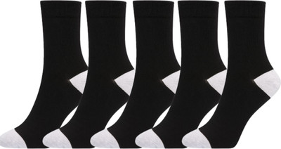 Nitya Shree Styles Unisex Solid Mid-Calf/Crew(Pack of 5)