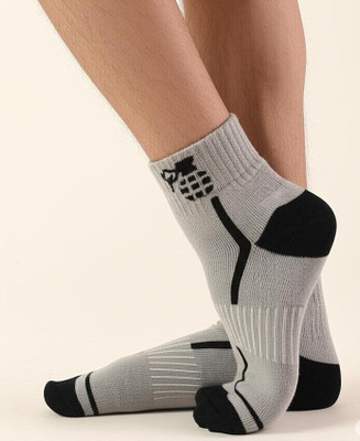 RAHI Men Solid Ankle Length, Low Cut, Mid-Calf/Crew, Knee High