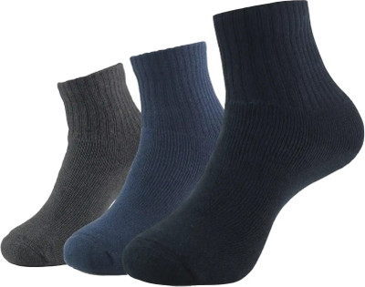 JOCKEY 7036 Compact Cotton Terry Men Solid Ankle Length(Pack of 3)