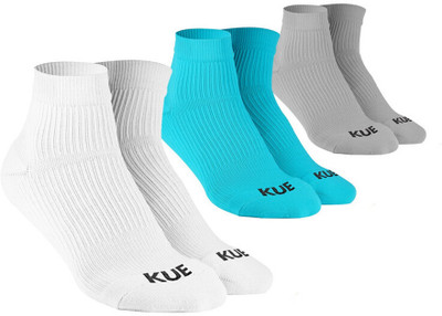 KUE Unisex Solid Ankle Length(Pack of 3)