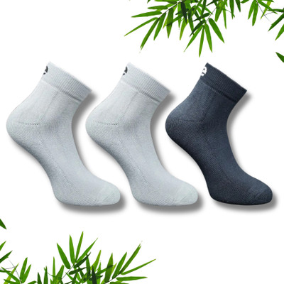 ecosync Unisex Solid Mid-Calf/Crew(Pack of 3)