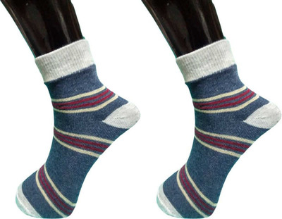 Akeet Trend Men Striped Ankle Length(Pack of 2)