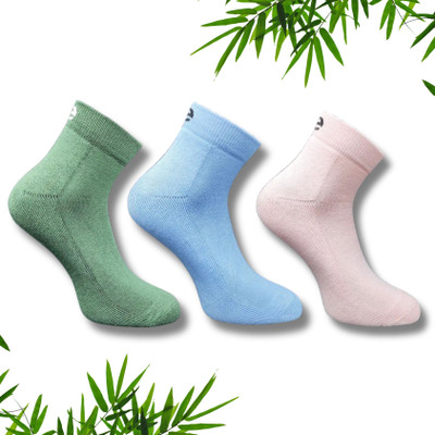 ecosync Men & Women Solid Mid-Calf/Crew(Pack of 3)