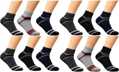 VAPINDIA Men & Women Self Design Ankle Length(Pack of 12)