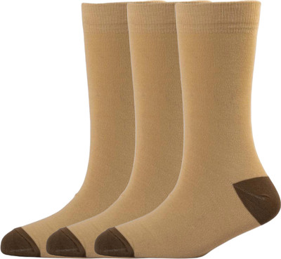 HouseOfCommon Unisex Solid Calf Length, Mid-Calf/Crew(Pack of 3)