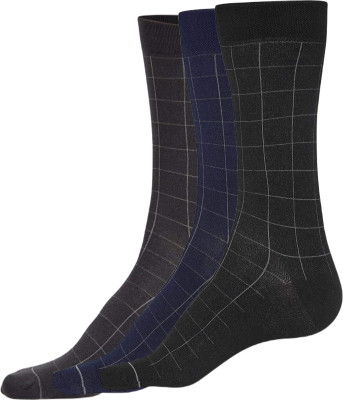 VAPINDIA Men Laser Cut Calf Length(Pack of 3)