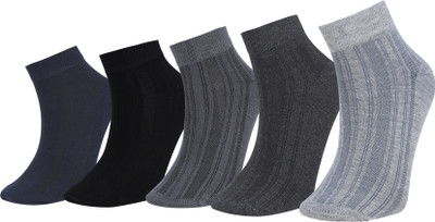 RYSN Men Self Design Ankle Length(Pack of 5)
