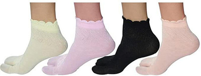 Pollo Loco Women Self Design Ankle Length(Pack of 4)