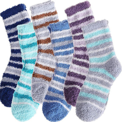 brendo Women Striped Mid-Calf/Crew(Pack of 6)